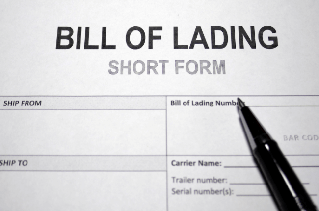 Contoh Bill of Lading
