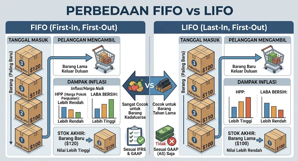 Perbedaan FIFO Dan LIFO