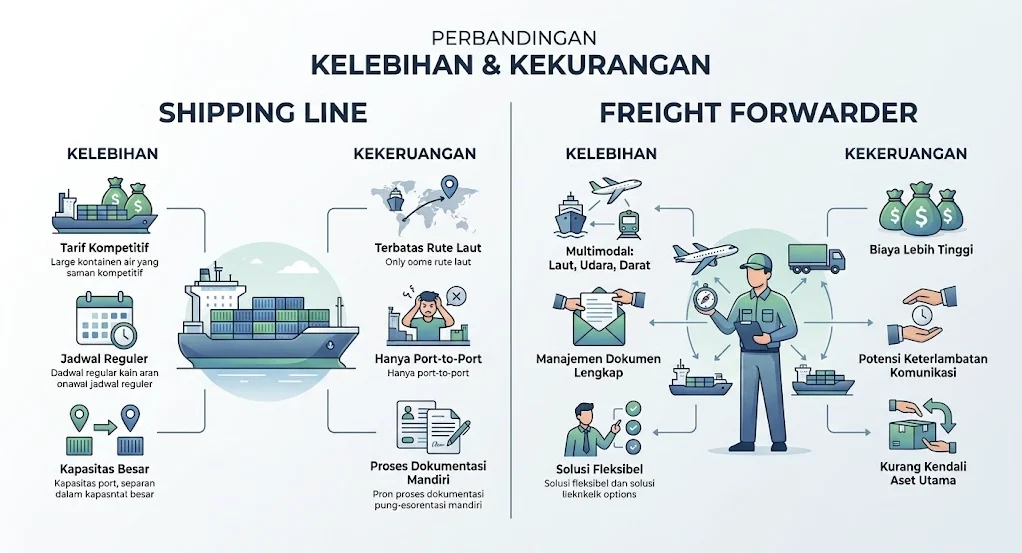 Kelebihan Kekurangan Freight Forwarding Dan Shipping Line